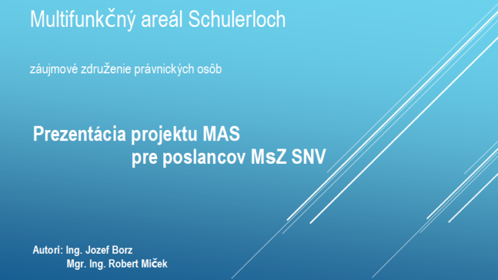 Prezentácia MA Schulerloch